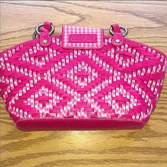 ISABELLA FIORE WHITE AND PINK HAND BAG 💖 - Picture 3 of 6